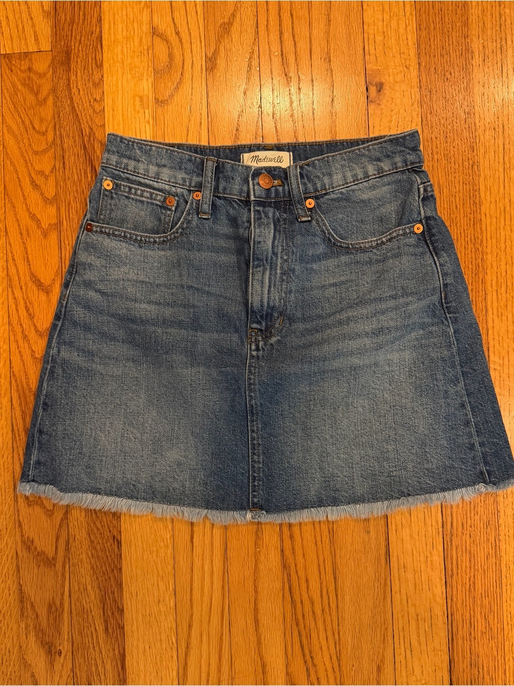 Madewell Rigid Denim A-Line Skirt - 26